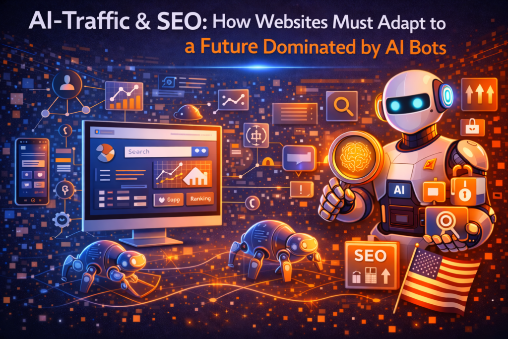 AI-Traffic & SEO: How Websites Must Adapt to a Future Dominated by AI Bots is no longer a speculative headline. It’s a practical shift that U.S. businesses are already feeling: more of your “audience” is automated, more discovery happens through AI summaries and assistants, and more of your content is evaluated by machines before humans ever see it. That doesn’t mean human users disappear. It means the path to human users changes, and your website must become easier for both humans and machines to understand, trust, and act on. AI-Traffic & SEO: How Websites Must Adapt to a Future Dominated by AI Bots