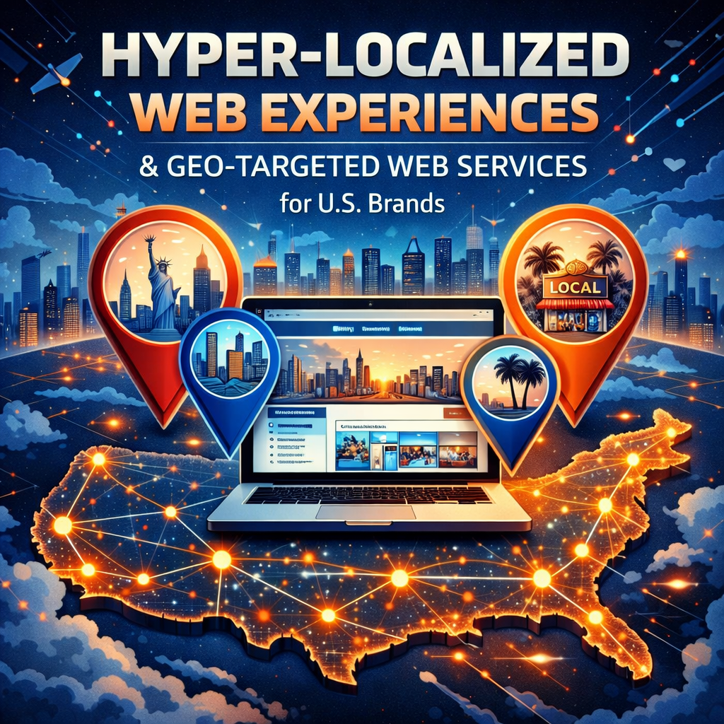 Hyper-Localized Web Experiences & Geo-Targeted Web Services for U.S. Brands are the fastest way to make your website feel like it was built for the visitor’s exact context—without spinning up a separate site for every city. In a country as large and diverse as the United States, “one-size-fits-all” web experiences create friction: mismatched offers, irrelevant shipping estimates, the wrong store location, generic messaging, and content that ignores local needs. Hyper-Localized Web Experiences & Geo-Targeted Web Services for U.S. Brands