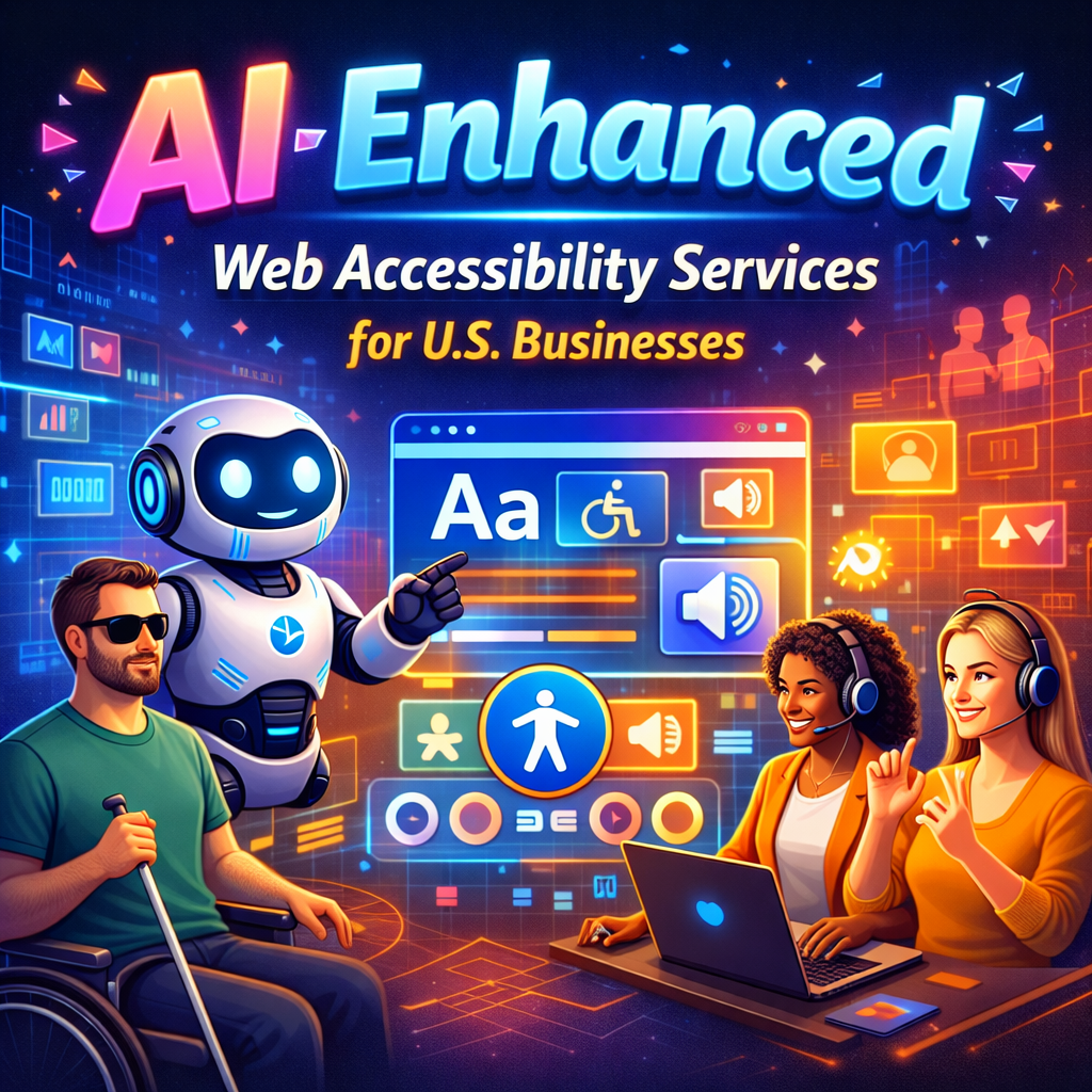 AI-Enhanced Web Accessibility Services for U.S. Businesses are no longer a “maybe later” initiative. Accessibility is a quality baseline for modern digital experiences—because real users rely on keyboards, screen readers, voice control, captions, magnification, high contrast, reduced motion, and many other interaction modes. When a site fails in those modes, it fails customers, employees, and partners. And when critical flows fail, it also fails revenue. AI-Enhanced Web Accessibility Services for U.S. Businesses