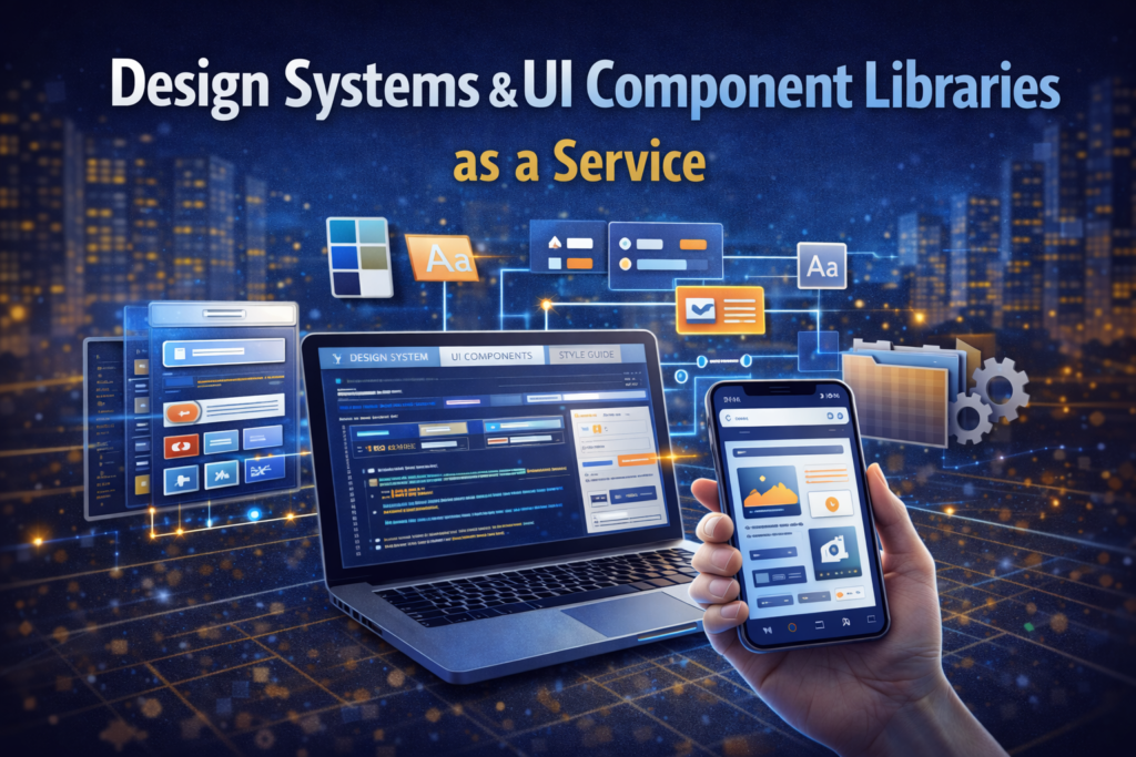 Design Systems & UI Component Libraries as a Service help U.S. businesses replace “every squad builds UI their own way” with a predictable product language that ships faster and feels consistent everywhere. When teams grow, the surface area of UI grows even faster: new pages, new forms, new flows, new product lines, new marketing experiments, and often new brands. Without a shared system, the organization pays an invisible tax—duplicated work, conflicting patterns, accessibility gaps, inconsistent spacing/typography, and slow handoffs between design and engineering. This is exactly the operational gap Design Systems & UI Component Libraries as a Service is built to close. Design Systems & UI Component Libraries as a Service