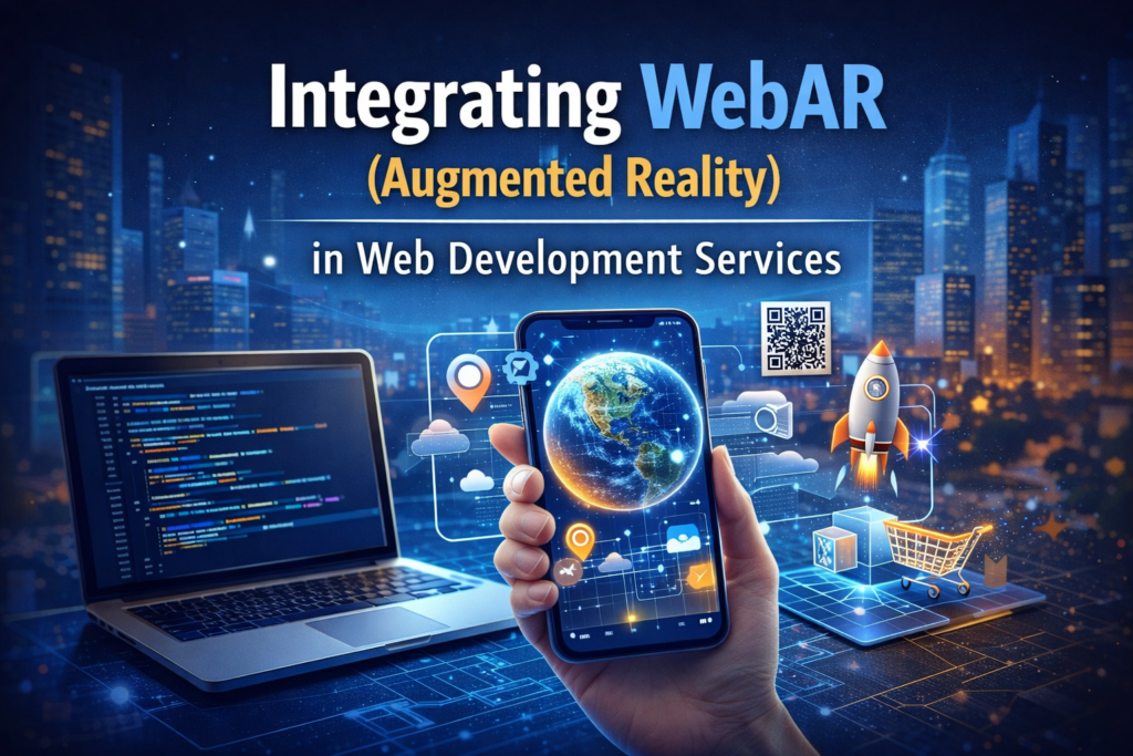 Integrating WebAR (Augmented Reality) in Web Development Services is becoming a real conversion lever because it removes the biggest barrier to AR adoption: app downloads. When customers can launch an AR experience directly from a browser, the “try it now” moment happens instantly. That matters for U.S. businesses competing on experience—especially in e-commerce, real estate, home services, manufacturing, events, and education. Integrating WebAR (Augmented Reality) in Web Development Services