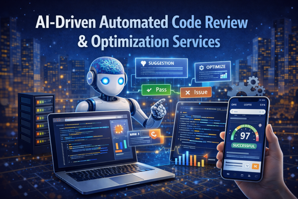 AI-Driven Automated Code Review & Optimization Services exist for one reason: modern software teams are shipping faster than human review capacity can scale. Pull requests are bigger than they should be, reviewers are overloaded, “LGTM” becomes a survival strategy, and quality drift shows up later as bugs, performance regressions, security gaps, and expensive rework. The goal is not to replace engineers. The goal is to give engineers leverage—so every PR gets consistent scrutiny, common issues are caught automatically, and reviewers can focus on architecture, product correctness, and risk. AI-Driven Automated Code Review & Optimization Services