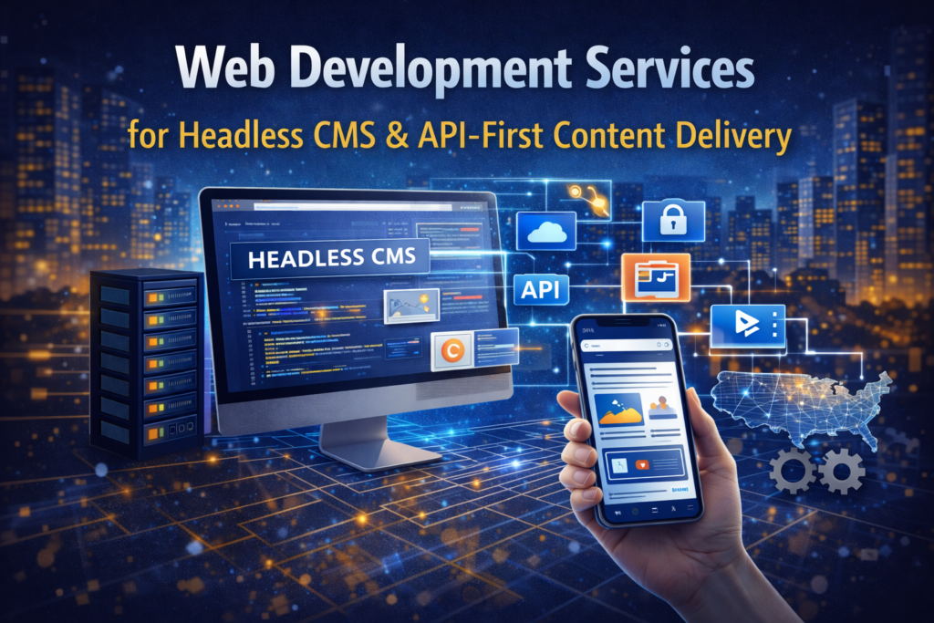 Web Development Services for Headless CMS & API-First Content Delivery help U.S. businesses move from “website updates are painful” to “content ships like product.” Instead of tightly coupling content and presentation inside one monolithic system, headless and API-first approaches separate the content layer from the front-end experience. That separation unlocks speed (faster publishing), flexibility (multiple channels), and scalability (structured content that can power websites, apps, portals, and campaigns). Web Development Services for Headless CMS & API-First Content Delivery