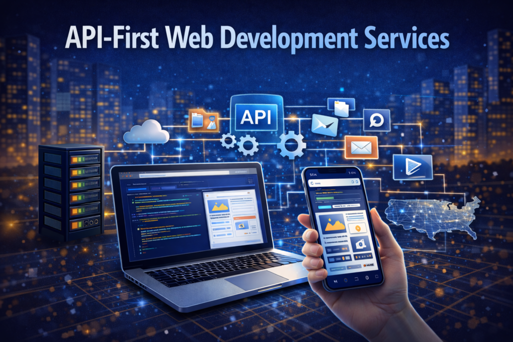 API-First Web Development Services help U.S. businesses shift from “the website is the system” to “the website is one of many experiences powered by the same platform.” In an API-centric architecture, the user interface is not the single source of truth. Instead, your data, business rules, and workflows live behind well-designed APIs that can serve websites, mobile apps, partner portals, internal dashboards, and automation. API-First Web Development Services