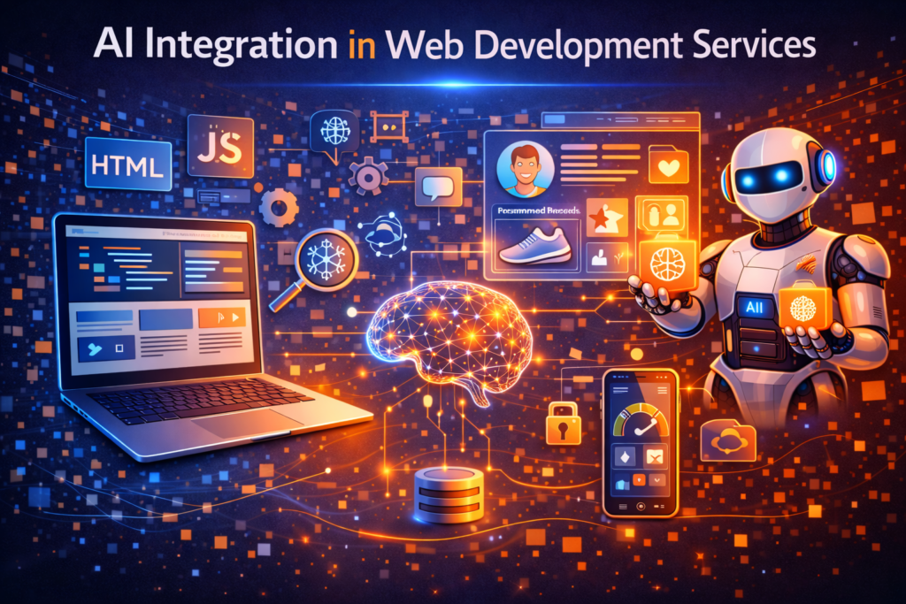 AI Integration in Web Development Services is the practice of embedding machine learning, natural language features, and automation into modern websites and web applications. AI Integration in Web Development Services