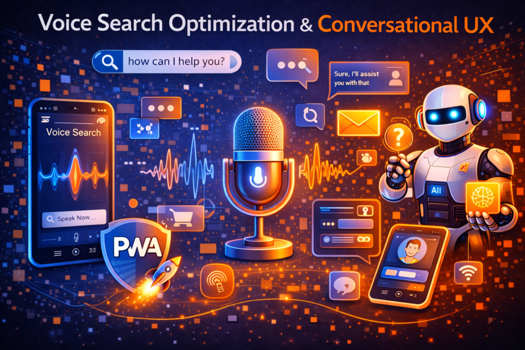 Voice Search Optimization & Conversational UX helps U.S. businesses appear for spoken, natural-language searches and convert the visitors who arrive ready to act. People don’t speak the way they type. They ask full questions, add context like “near me,” “open now,” or “best,” and expect a direct answer without scrolling through clutter. When your site is designed for that reality, Voice Search Optimization & Conversational UX becomes a growth lever: better visibility, better trust, and faster conversions. Voice Search Optimization & Conversational UX
